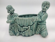 Vintage Pottery Girl & Boy