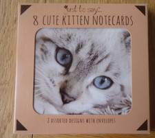 8 NOTECARDS - CUTE KITTENS