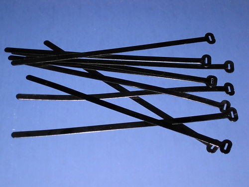 Wire ties black - , 8"