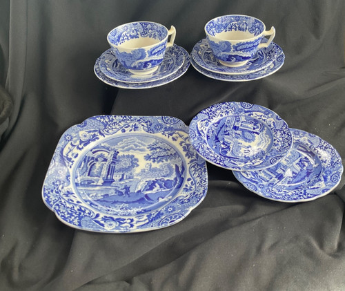 Spode blue italian mixed - italian, lot
