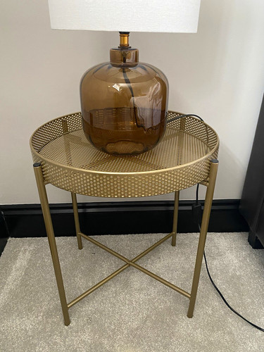 Round gold bronze metallic - round,