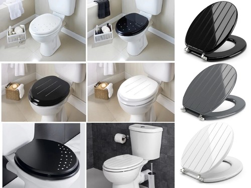 Diamante wooden toilet seats - wooden,