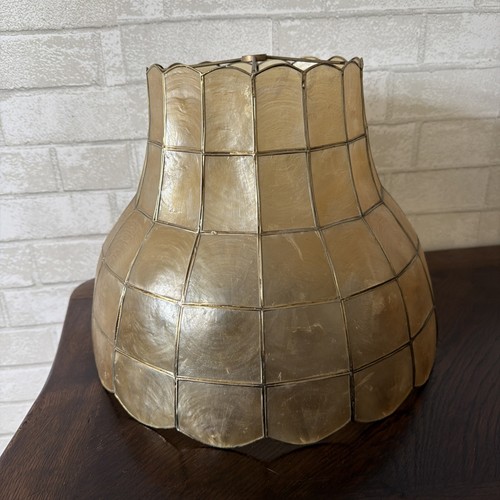Vintage capiz shell - bell, shape