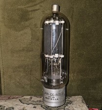 GE Radio Valve Made in USA- JAN CG 805 VT-143 Transmitting Triode Valve