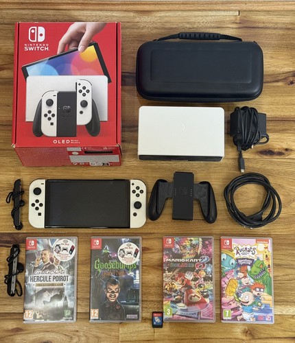 Nintendo switch oled white - nintendo,