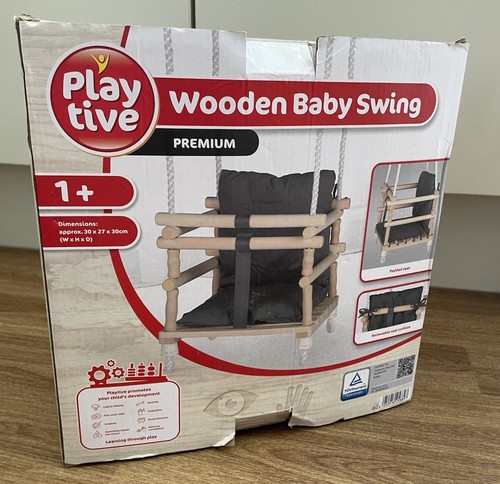 Playtive wooden baby swing - wooden,