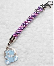 Bag charm, 'me-to-you'/'Blue