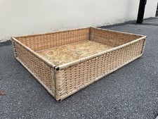 Classic Car Wicker Rattan Vehicle Roof Box Cradle Carrier Basket Vintage Style