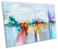 Abstract City Landscape CANVAS WALL ARTWORK Print Art