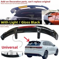 For VW Touareg III MK3 2023-2025 CR7 Rear Roof Spoiler Wing "W/ Light" Universal