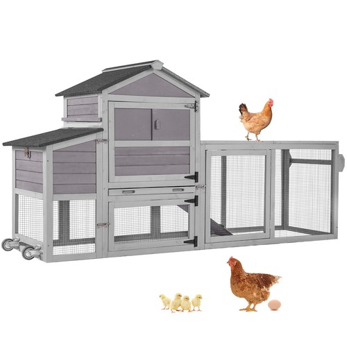 Mobile chicken coop with - mobile,