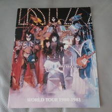 Kiss World Tour Programme 1980-1981 Unmasked Paul Stanley Gene Simmons Aucoin