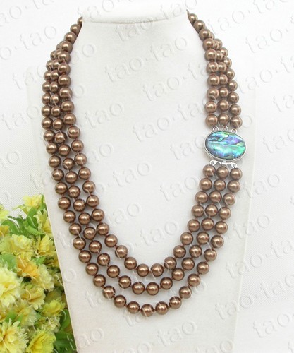 8mm 3row coffee - 10/, round