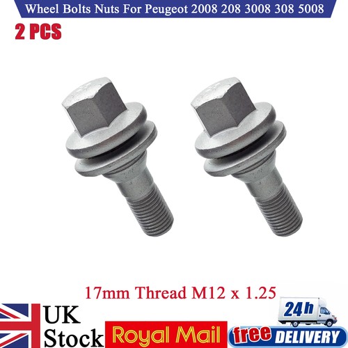 2pcs wheel nuts 17mm bolts - 2pcs, set