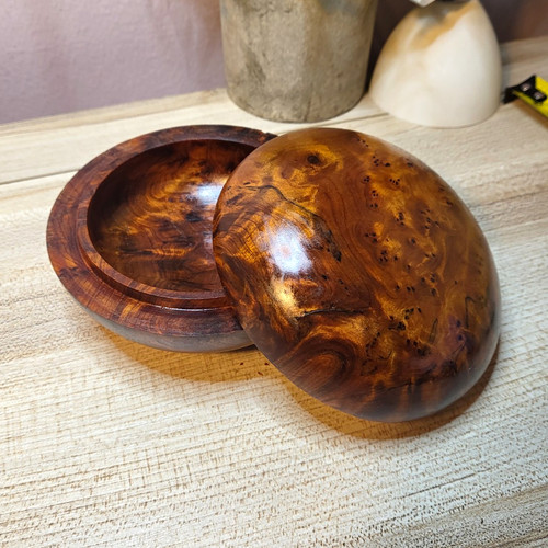 Handcrafted round trinket - handcrafted,