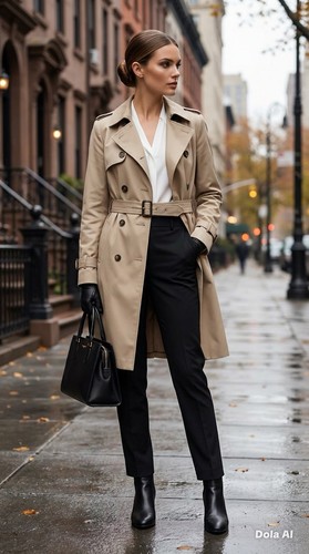 Ladies trench coat - ladies,
