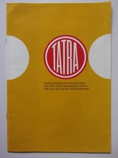 TATRA CARS & TRUCKS orig 1970s Czech Text Publicity Brochure - Great History