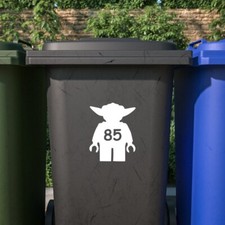 YODA Lego Man Wheelie Bin