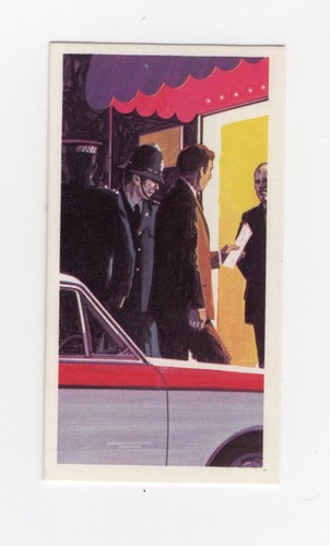 Police tea card 1977 cib - tea,