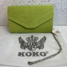 Koko Lime Clutch Bag With