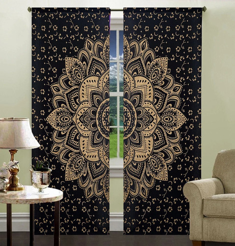 Indian bohemian door curtain - indian,