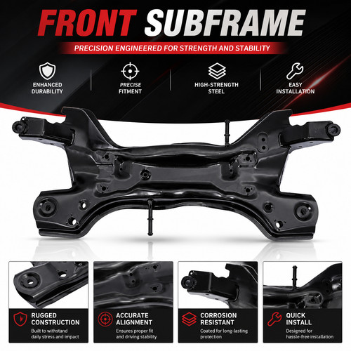 Front suspension subframe - front,