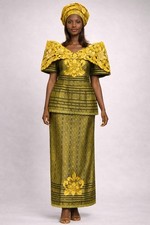 African butterfly lace skirt - african,
