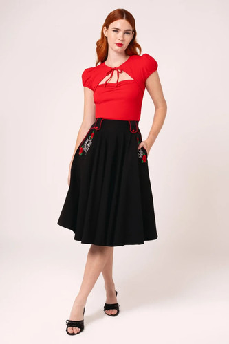 Hell bunny idaho skirt - bunny, small