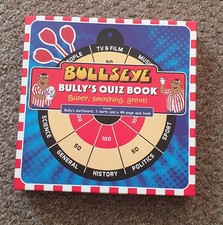 Bullseye Bully's Quiz Book Magnetic Dartboard with 3 Darts