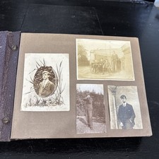 Antique Album Filled With 120