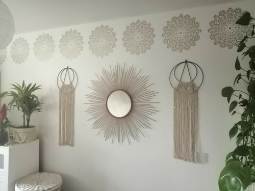 Mandala large wall stencil - mandala,