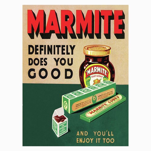 Marmite retro metal tin - metal, sign