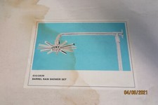 AQUAMATE BARREL RAIN SHOWER HEAD SET - NEW UNUSED - 24cm ACROSS