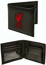 LIVERPOOL FC EMBROIDERED CREST LEATHER MONEY WALLET COIN CASH CARD LFC PURSE