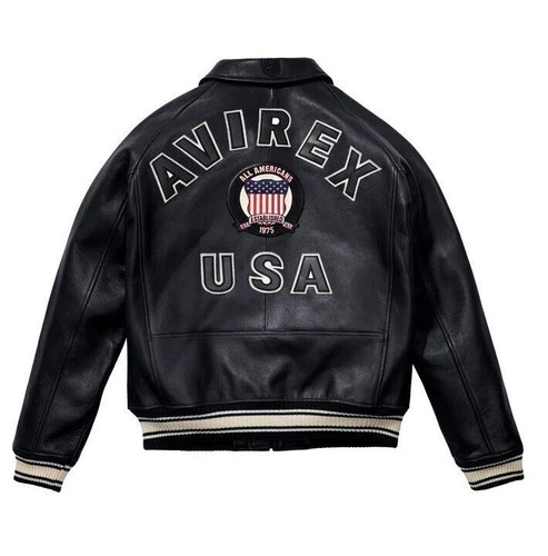 Avirex men black real - men's,