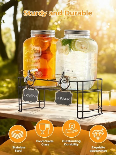 Glass drink dispenser - drink,