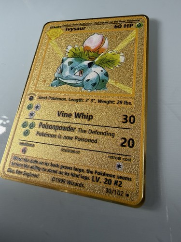 Ivysaur gold metal - ivysaur,