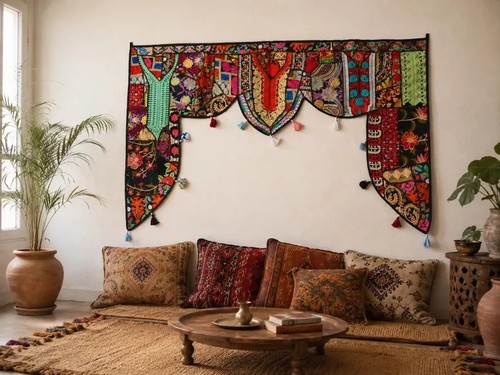 Meter large black toran boho - meter,