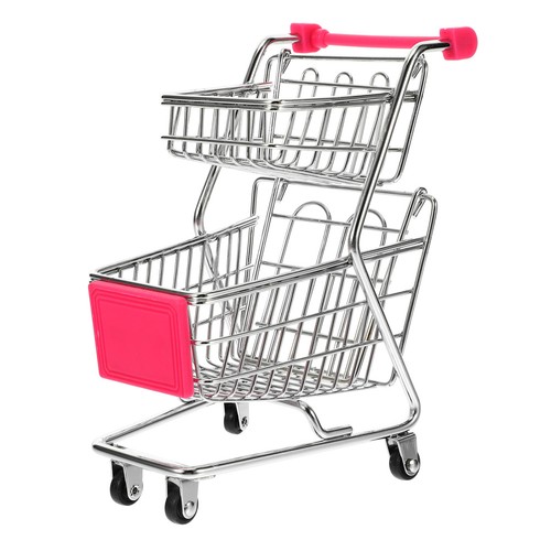 Small supermarket cart metal - supermarket,