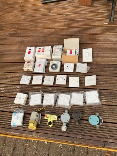 Assorted electric sockets - sockets, and