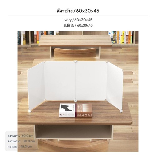 Plastic desk partition - partition, privacy