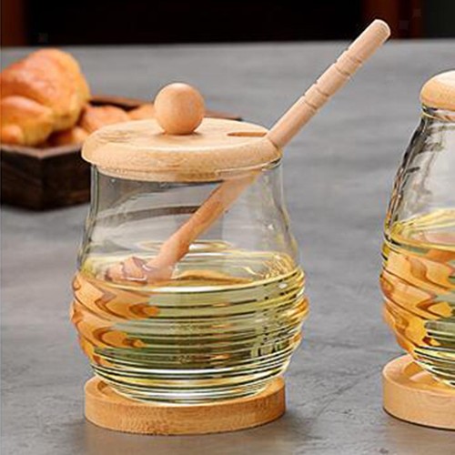 Honey pot with dipper - with,