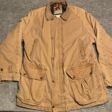Vintage Kakadu Traders Mens L Flannel Lined Oilskin Jacket Made In Australia
