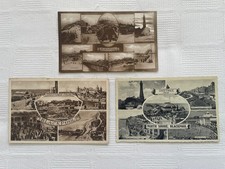 Blackpool , Three Multiview Old/Vintage Postcards, Early 1900s onwards