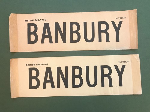 Old british railways banbury - old,