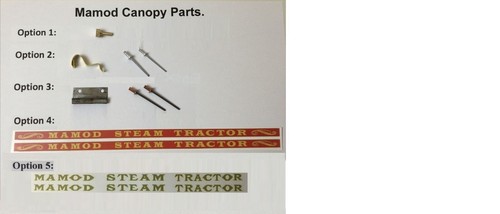 Mamod traction engine canopy - engine,