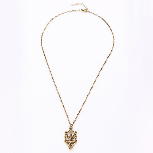 Stones pendant necklace with - 7,