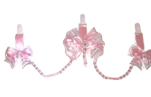 Triple pink and - , pram