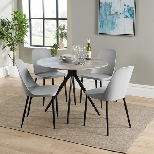 Aspen grey oak - effect, round