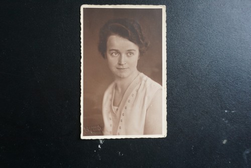 Postcard portrait woman - postcard, of